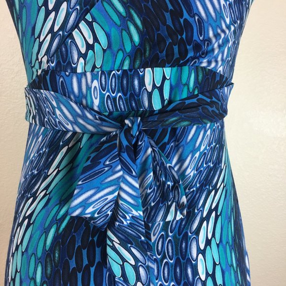 Linea Domani Blue Maxi Dress - Picture 4 of 7